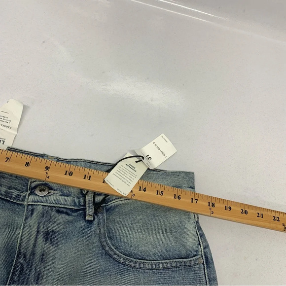 Levis Barrel Crop Jeans Woman 31 Relaxed Fit Embroidery Cut Out Made & Crafted - Picture 13 of 16